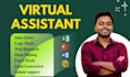 be your virtual assistant for data entry, data mining, copy paste, web research