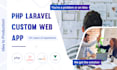 build a custom php laravel website