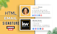 design  HTML email signature and animated email signature