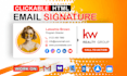 design  HTML email signature and animated email signature