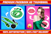 design facebook video ad thumbnail