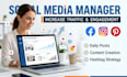 be social media manager for facebook, instagram and pinterest growth