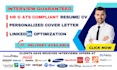 provide professional resume writing service, CV, cover letter, linkedin
