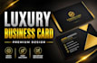 design luxury minimalist business card