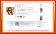 make clickable HTML email signature for outlook,gmail, apple