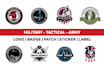 create military style logo badges patches and tactical design