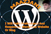 design a professional wordpress website customized for any niche