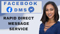 send a facebook direct message to target audience