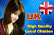 create 60, 150 and 200 UK live local citations