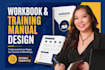 design workbooks training manuals and course materials