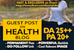 submit a guest post on a quality health blog