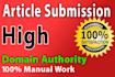do 20 article submission on da50 with dofollow links