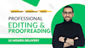 proofread your manuscript, screenplay, thesis, or journal article