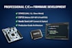 write custom c cpp firmware for your embedded hardware project