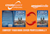 convert kindle to createspace book cover professionally