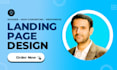 design a modern landing page, squeeze page, or sales funnel