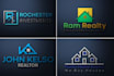 design modern real estate or realtor logo