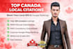 create 200 canada local citations for local SEO