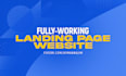 create a professional landing page website