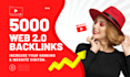 build 5000 web 2 0 backlinks