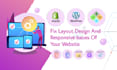 fix html css js bootstrap wordpress shopify website design and responsive issues