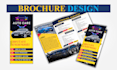 design company profile, trifold brochure, bifold flyer, pamphlet, print, digital