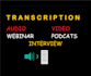 do 60 minutes of audio or video transcription