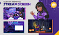 create animated brb, starting soon, offline screen for kick, twitch, youtube