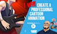 create a professional cartoon animation