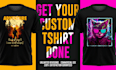 do custom t shirt and streetwear design artwork for you
