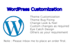 make wordpress website and woocommerce customization