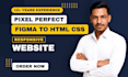 convert figma to HTML using bootstrap or tailwind CSS