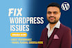 fix wordpress issues, fix wordpress error, fix wordpress bug, critical error