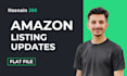 create and fix amazon flat file listings