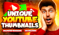 design unique youtube thumbnails