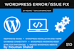 fix wordpress website issues, errors or problems
