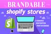 design branded shopify store shopify website