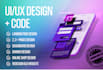 create UI UX design framer and convert in code