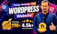 design, redesign your wordpress website into a modern premium brand