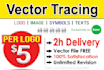 do vector tracing or convert to vector quickly