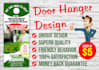 design lawn care, roofing, solar, washing, and cleaning, door hanger