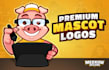 design a cartoon mascot logo for your brand