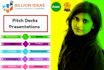 design pitch deck and presentation for an investor pitch
