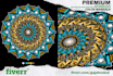 draw mandala for tattoo or clothing brand