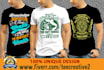 create trendy typography t shirts design within 24hrs