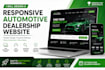 design a responsive automotive dealership website