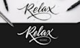design hand lettering and script typography logo