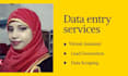 provide data entry and lead generation services