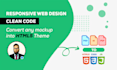 convert PSD layout into HTML5 website