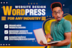 create wordpress website design or blog